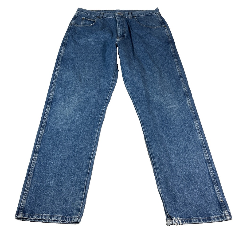 Old Mill Mens Relaxed Fit Jeans Blue Denim Size 38x32 Straight Leg Cotton